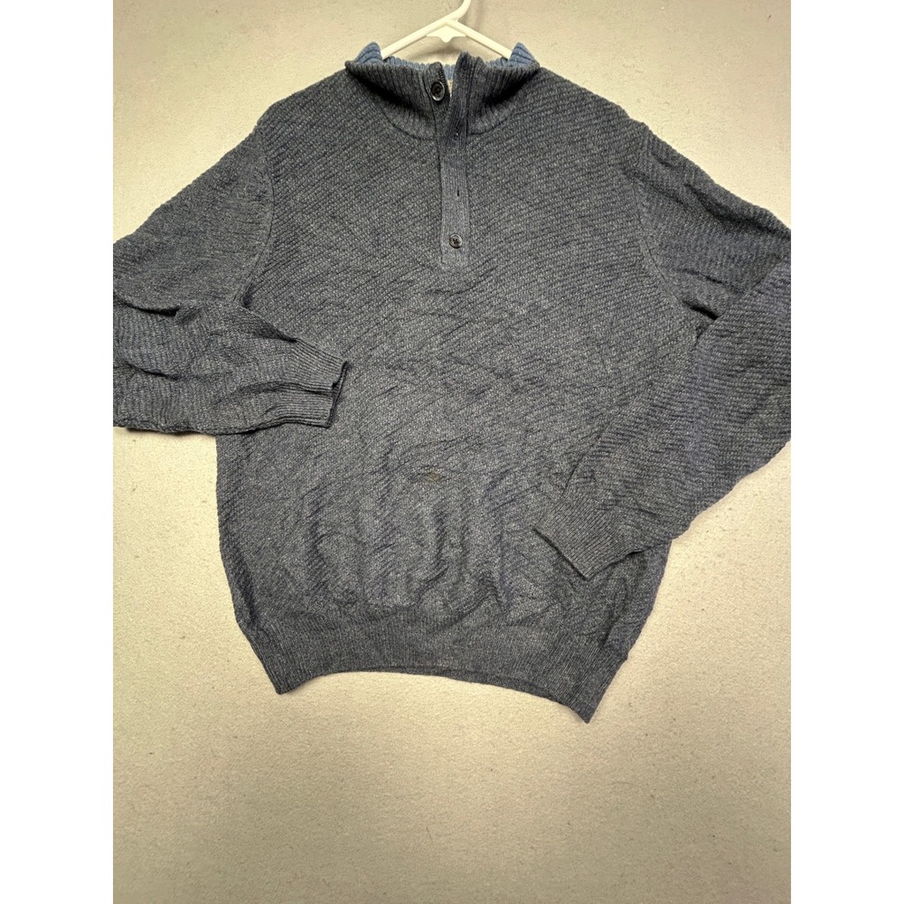 Joseph Abboud Sweater Wool Nylon Blue Marl XL Mens